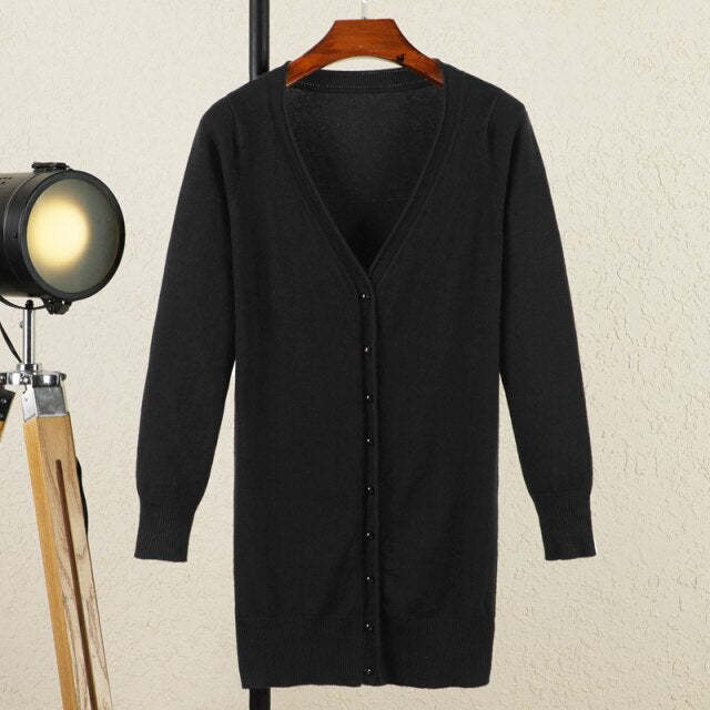 V-neck Woman Cardigan