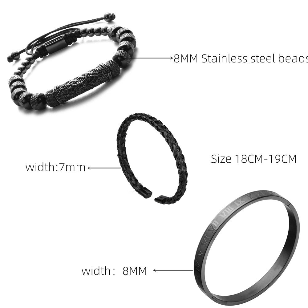 Stainless Steel Roman Bracelets