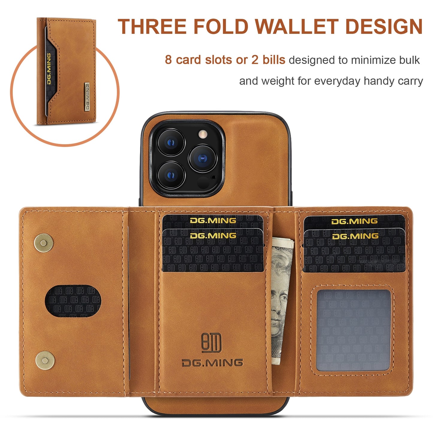 2 In 1 Detachable Magnetic Leather Case