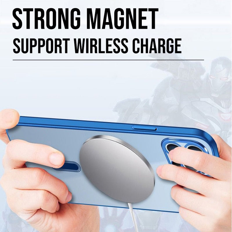 Plating Clear Magnetic Magsafe For iPhone